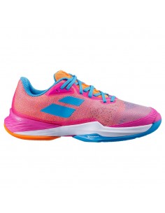 Chaussures Tennis Babolat Junior Jet Match 3 All Court Rose 