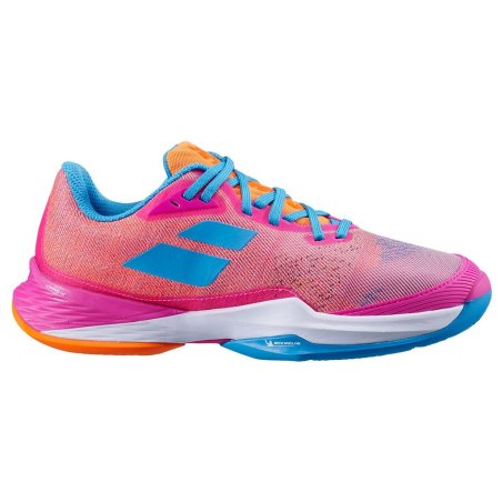 Chaussures Tennis Babolat Junior Jet Match 3 All Court Rose 