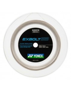 Cordage Badminton Bobine 200m - Yonex Exbolt 63 (Blanc) 