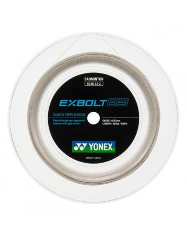 YONEX EXBOLT 63 BLANC (BOBINE - 200M)