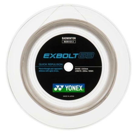 YONEX EXBOLT 63 BLANC (BOBINE - 200M)