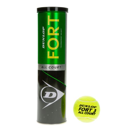 Balles de tennis Dunlop Bipack  Fort All Court 2 tubes de 4 balles 
