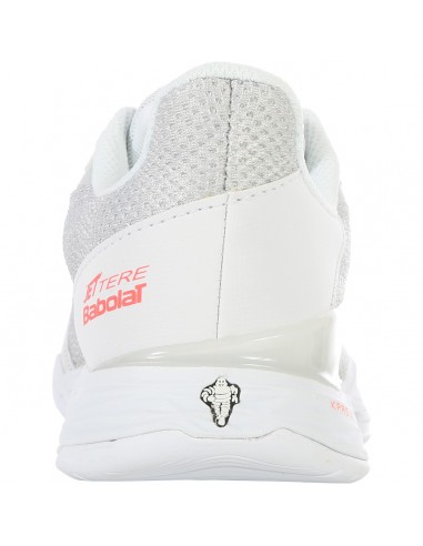 Chaussures Tennis Babolat Femme Jet Tere All Court Blanc/corail  Chaussures Tennis Babolat Femme Jet Tere All Court Blanc/corail