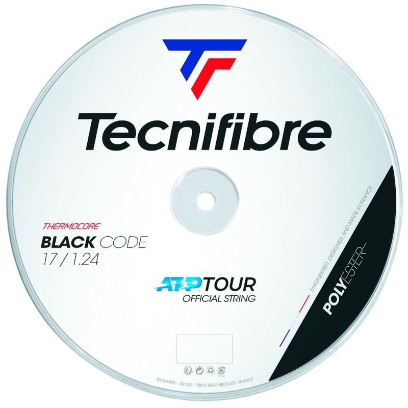 Cordage Tennis Tecnifibre Black Code 1.28 mm (bobine de 200m) 