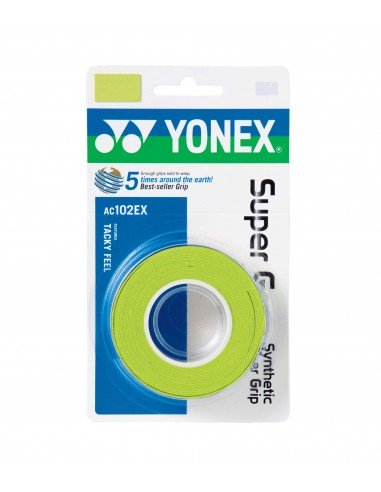 Surgrips Yonex Super Grap AC 102 Green (pack de 3) 