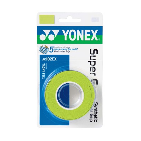 Surgrips Yonex Super Grap AC 102 Green (pack de 3) 