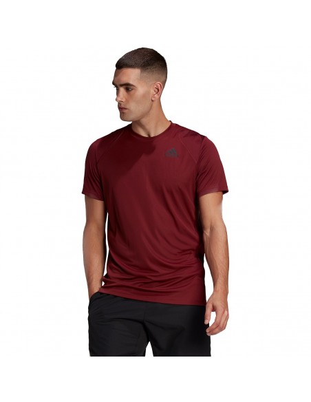 Adidas Club Bordeaux T-Shirt für Tennis 