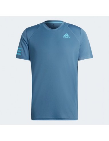 Tee-Shirt Adidas Club 3 Stripes Blue