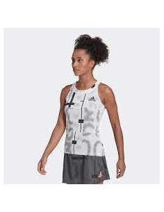 Tank Adidas Woman Club Graph White 