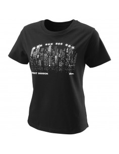 Tee-Shirt Wilson Femme Tech Skyline Noir 