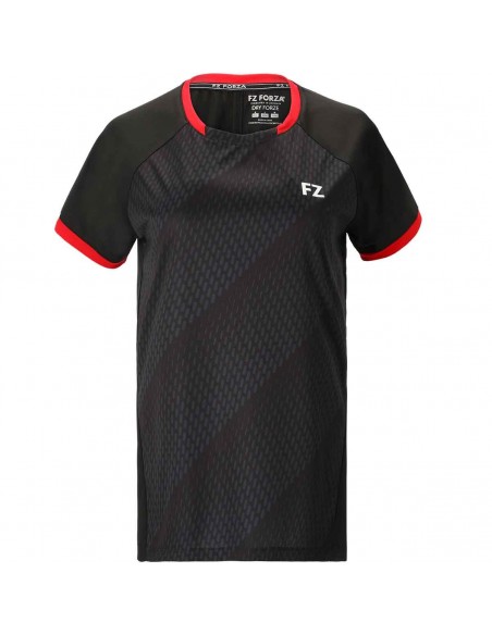 Camiseta Forza Mujer Coral Negro/Rojo 2022 