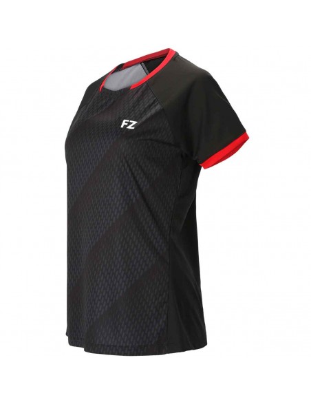 Camiseta Forza Mujer Coral Negro/Rojo 2022 