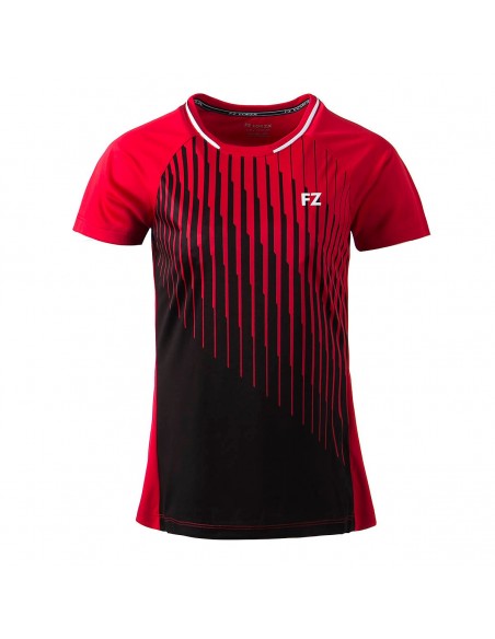 Forza Women's Sudan Red T-Shirt for Enhanced Performance 