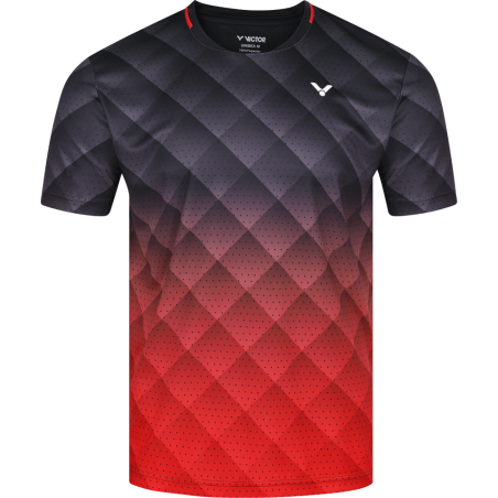 Tee-Shirt Victor T-13100 C Junior Noir/Rouge 