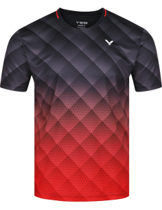Tee-Shirt Victor T-13100 C  Homme Noir/Rouge 