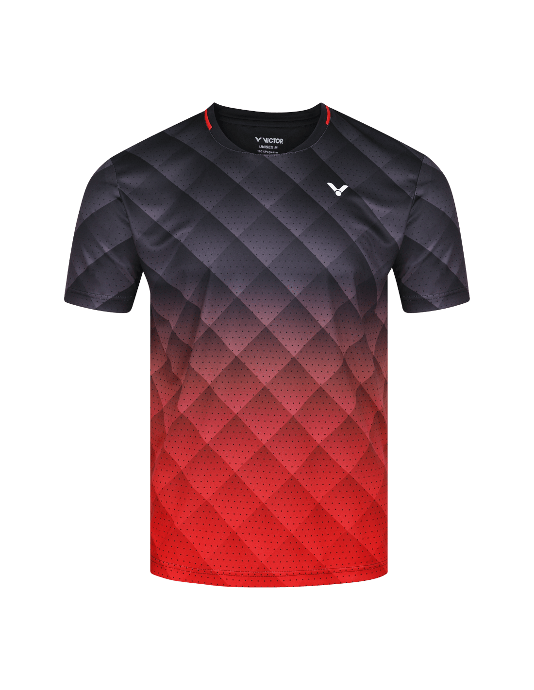 Tee-Shirt Victor T-13100 C Homme Noir/Rouge