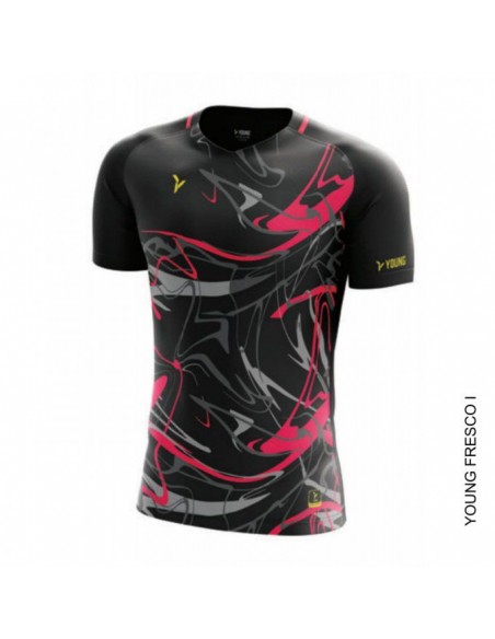 T-Shirt Young Fresco 1 Crew Neck (Schwarz) 