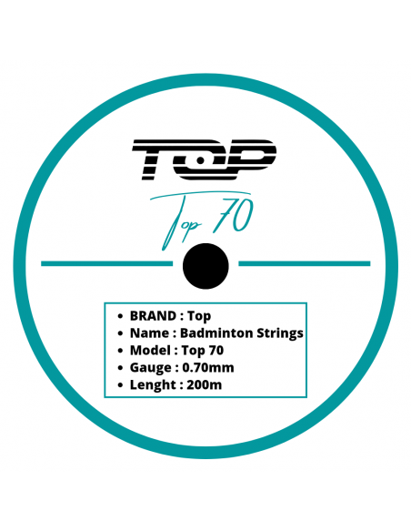 Top 70 Badmintonsaite (200m Rolle) 