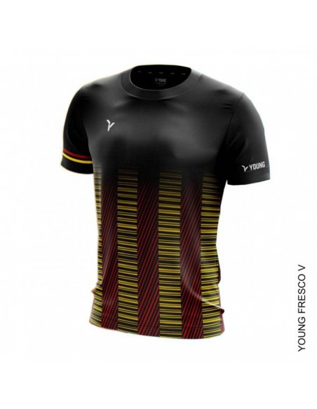 Camiseta Young Fresco 5 Cuello Redondo (Negro) 