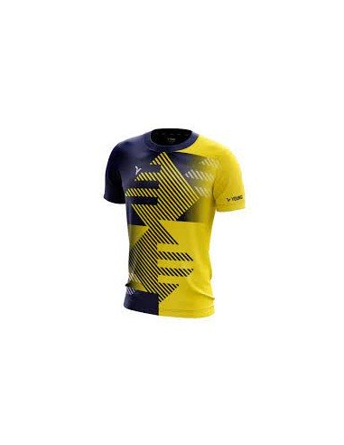 T-shirt Young Fresco 7 Crew Neck (Navy/Yellow) Unisexe 
