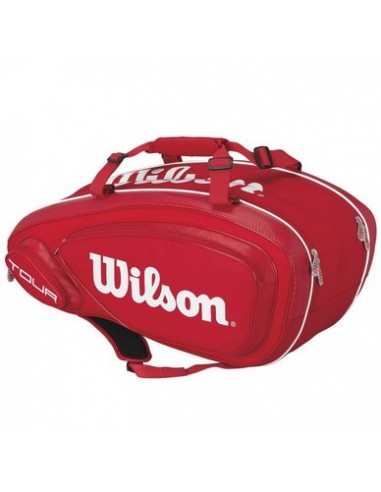 Sac tennis Wilson Pro Staff - Thermobag 9 raquettes Super Tour - Rouge