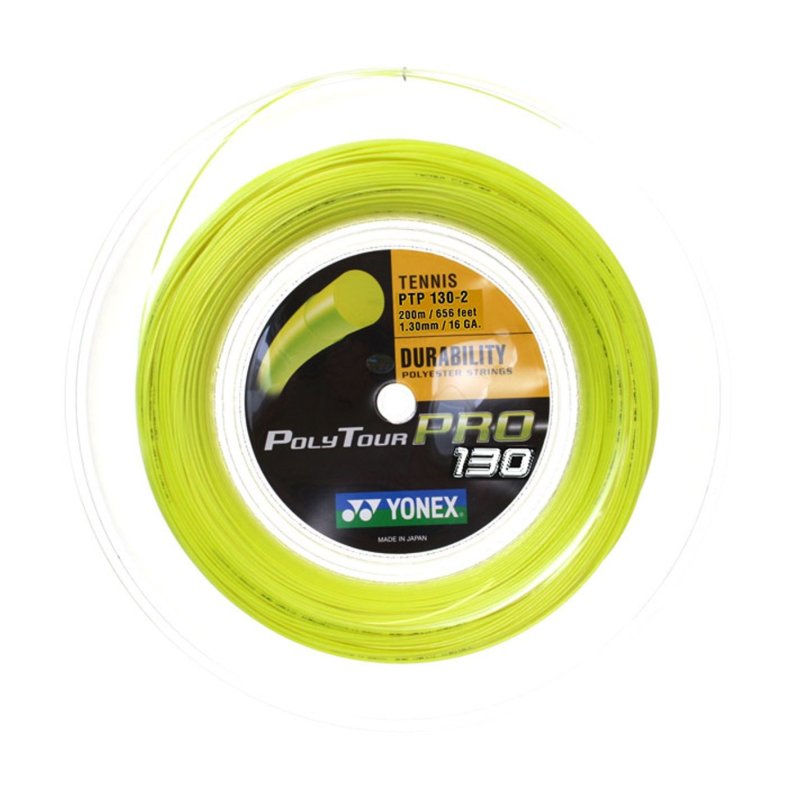 Cordage Tennis Yonex PolyTour Pro 130 Jaune (bobine de 200m) 