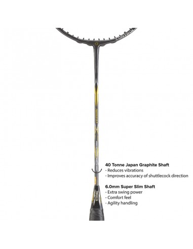 Raqueta de Bádminton Apacs Fantala 8.0 Control (sin encordar) 5U 