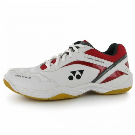 Chaussures de Badminton Yonex SHB 102 Junior (Blanc/Rouge)