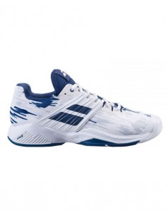 Chaussures Tennis Babolat Homme Propulse Fury All Court blanc/bleu 