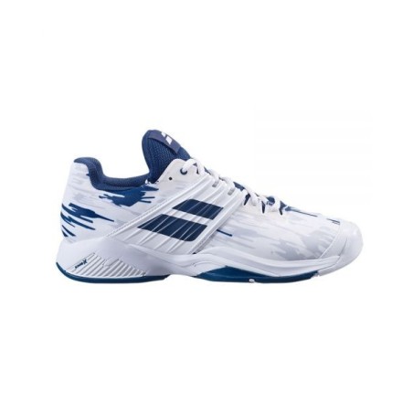 Chaussures Tennis Babolat Homme Propulse Fury All Court blanc/bleu