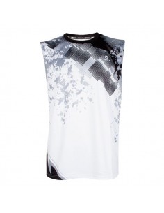 T-Shirt Sans Manche Apacs SL 22210-AT Homme (Blanc)