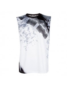 T-Shirt Sans Manche Apacs SL 22210-AT Homme (Blanc) 