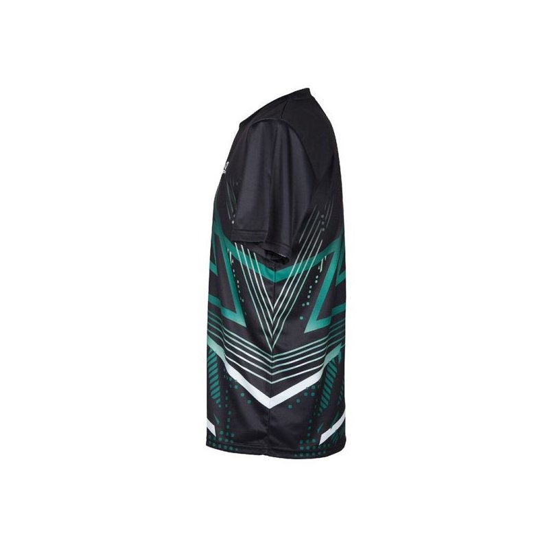 T-shirt Apacs RN10126-AT Unisex (Noir/Vert) 