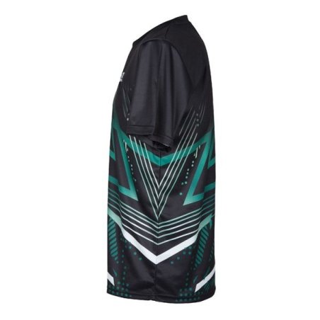 T-shirt Apacs RN10126-AT Unisex (Noir/Vert) 