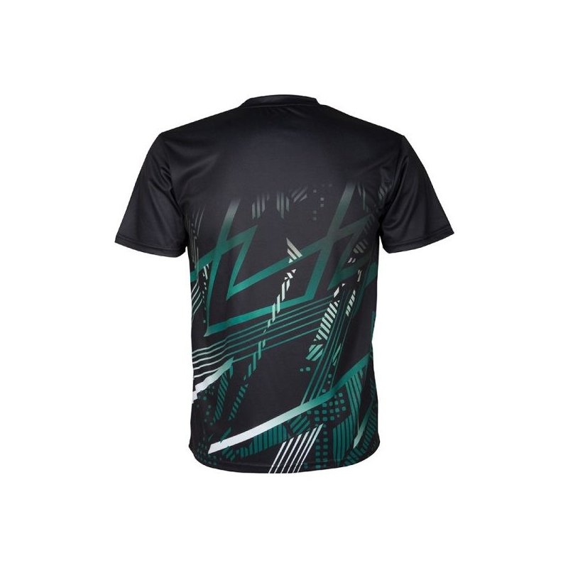 T-shirt Apacs RN10126-AT Unisex (Noir/Vert) 