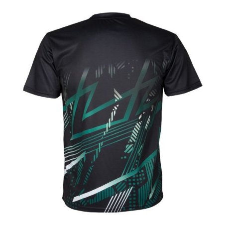 T-shirt Apacs RN10126-AT Unisex (Noir/Vert) 