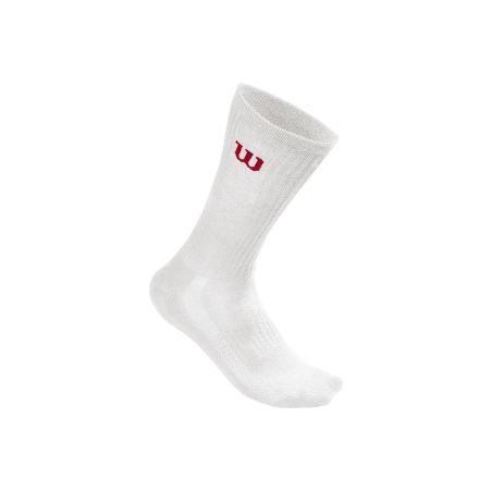 Wilson Herren Crew Pack x 3 Chaussettes (Blanc) 