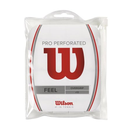 Surgrip Wilson Pro Overgrip Perforated Pack De 12 (Blanc) 