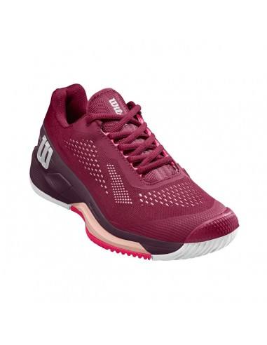 Zapatillas de Tenis Wilson Rush Pro 4.0 Pro Staff Mujer (Rojo)  Zapatillas de Tenis Wilson Rush Pro 4.0 Pro Staff Mujer (Rojo)