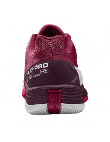 Zapatillas de Tenis Wilson Rush Pro 4.0 Pro Staff Mujer (Rojo)  Zapatillas de Tenis Wilson Rush Pro 4.0 Pro Staff Mujer (Rojo)