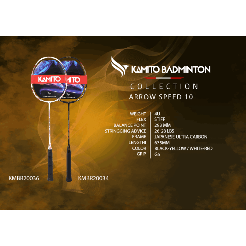 Kamito Arrow Speed 10 White - Agilit? et Pr?cision