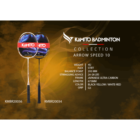 Kamito Arrow Speed 10 White - Agilit? et Pr?cision