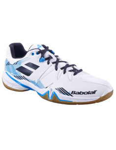 Chaussures de Badminton Babolat Shadow Spirit Homme (Blanc/Noir) 