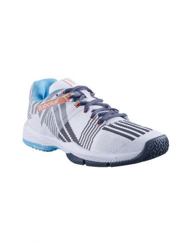 Babolat Sensa Dames Padel Schoenen (Wit/Blauw)