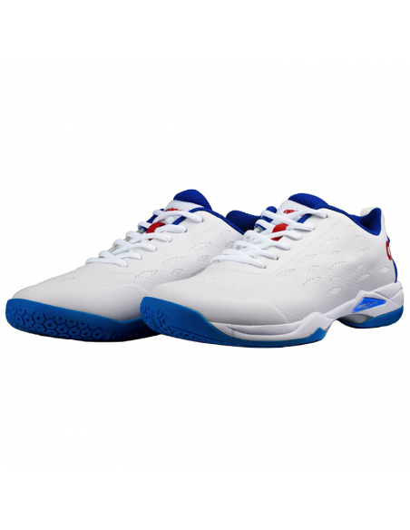 Apacs Pro 776 Badminton Shoes (White/Blue) 