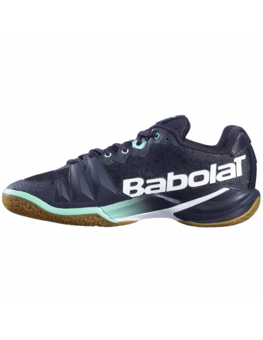 Chaussures de Badminton Babolat Shadow Tour Femme (Noir/Vert)