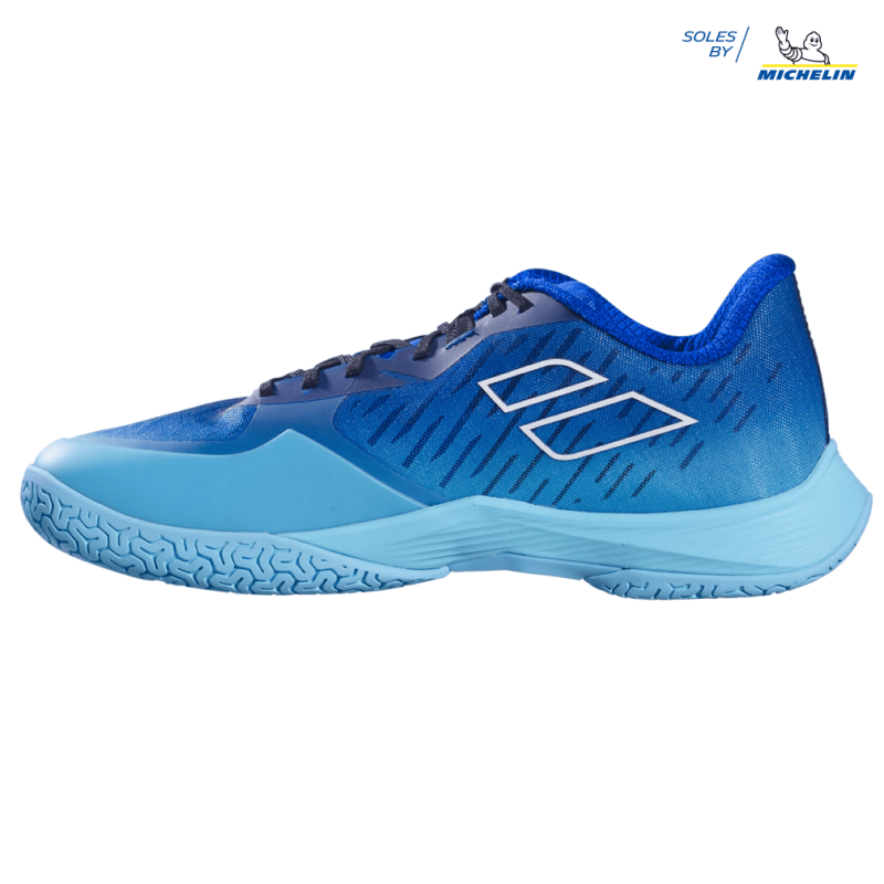 Chaussures de Badminton Babolat Shadow Tour 5 Homme Wide (Ceramic bleu) 