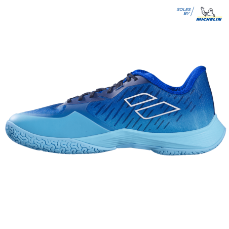 Chaussures de Badminton Babolat Shadow Tour 5 Homme Wide (Ceramic bleu) 