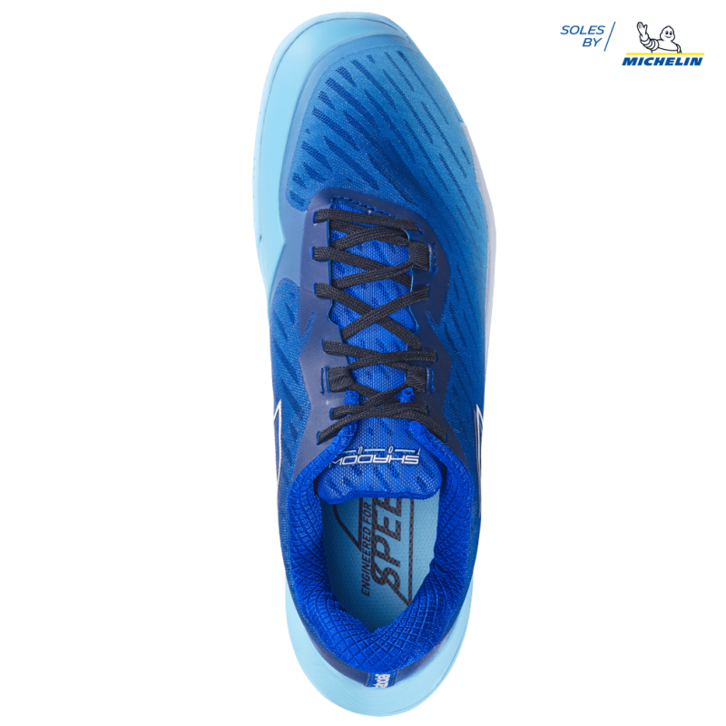 Chaussures de Badminton Babolat Shadow Tour 5 Homme Wide (Ceramic bleu) 