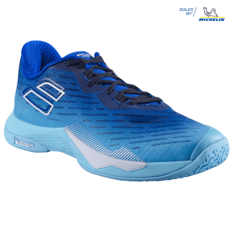 Chaussures de Badminton Babolat Shadow Tour 5 Homme Wide (Ceramic bleu) 